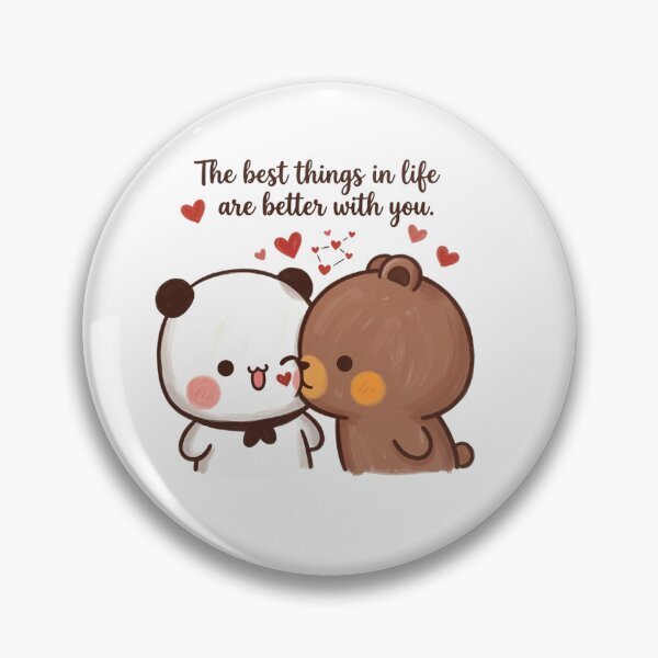 Item preview, Bubu Dudu Love Couple – The Best Things in Life Are Better With You Cute Romantic Sticker designed and sold by snaperos.