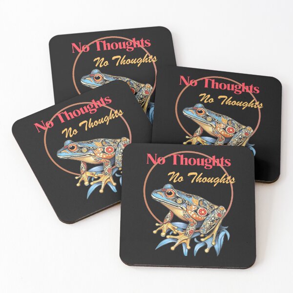 Item preview, No Thoughts Just Fly – Funny Ornamental Frog Meme Colorful Frog Art designed and sold by Aquarius-club.