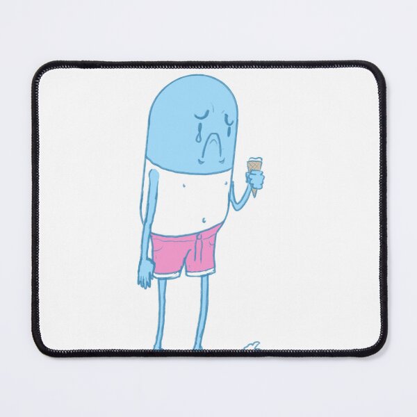 Item preview, Anti-Depressant Boy Drops His Ice Cream – Sad Aesthetic Art, Relatable Depression Meme Print A designed and sold by RipeRambutanArt.