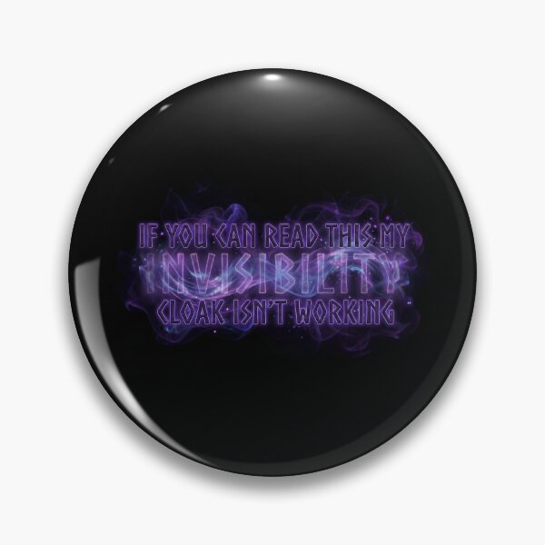Item preview, If You Can Read This My Invisibility Cloak Isnt Working Magic Purple Smoke designed and sold by Fenay Designs.