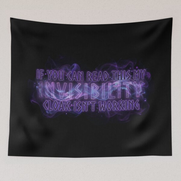 Item preview, If You Can Read This My Invisibility Cloak Isnt Working Magic Purple Smoke designed and sold by Fenay Designs.