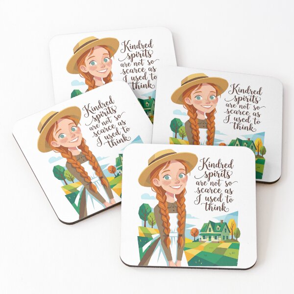 Item preview, Anne of Green Gables Kindred Spirits Quote Cartoon Art designed and sold by Fenay Designs.