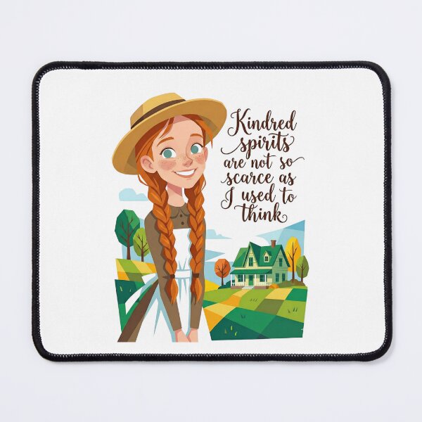 Item preview, Anne of Green Gables Kindred Spirits Quote Cartoon Art designed and sold by Fenay Designs.