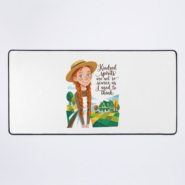 Item preview, Anne of Green Gables Kindred Spirits Quote Cartoon Art designed and sold by Fenay Designs.