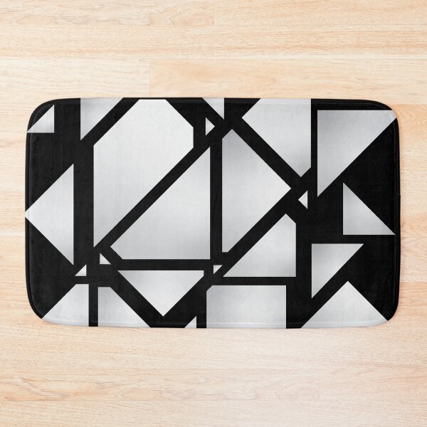 Item preview, Abstract Black White Geometric Fragment Pattern designed and sold by Arturo Daniel Garcia Palomo.