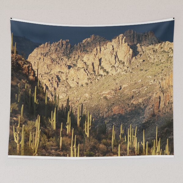 Item preview, Saguaros And Mountain Sun designed and sold by simonjayphotos.