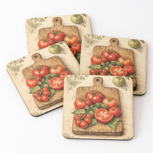 Item preview, Vintage Tomato Kitchen Art – Rustic Farmhouse Botanical Illustration designed and sold by Darlin8888.