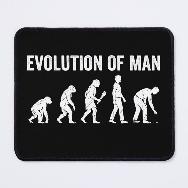 Item preview, Evolution Of Man White Distressed Coin Collector designed and sold by Fenay Designs.