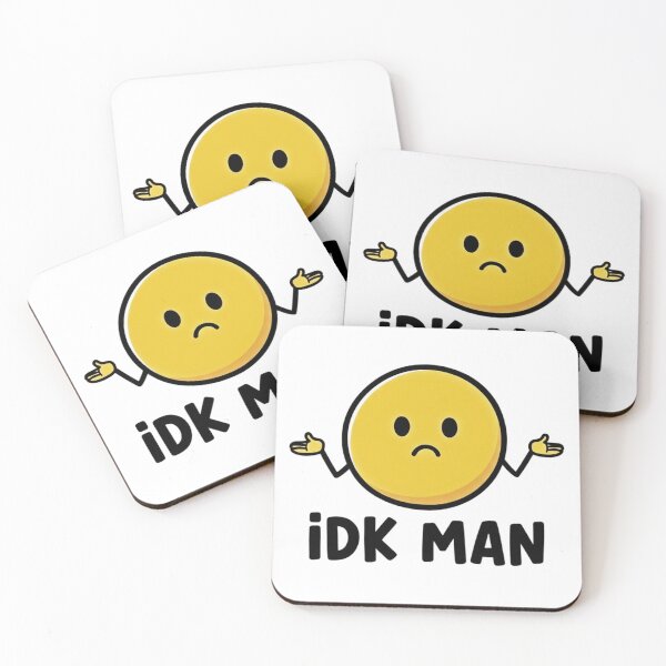 Item preview, "IDK Man" - Minimal Meme Design designed and sold by Shelley Noel.
