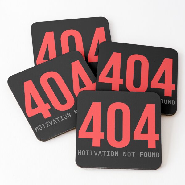 Item preview, 404 Motivation Not Found - Funny Developer Art Block designed and sold by Becheer.