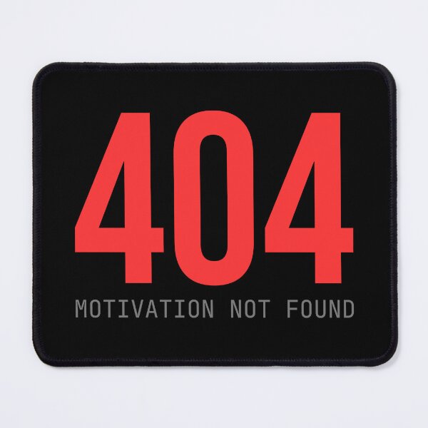 Item preview, 404 Motivation Not Found - Funny Developer Art Block designed and sold by Becheer.