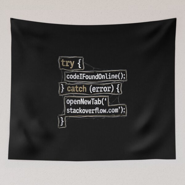 Item preview, Try Catch Code I Found Online Open New Tab Funny Programmer designed and sold by Fenay Designs.