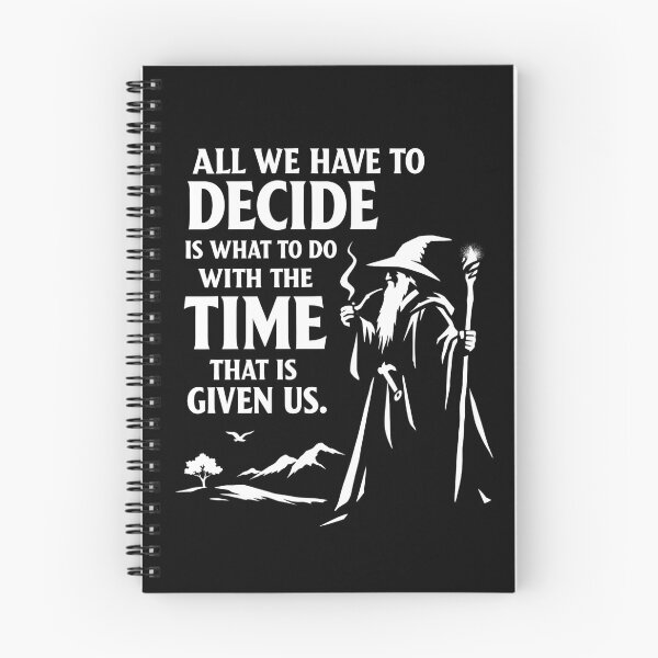 Item preview, Wizard Wisdom Time Quote Fantasy Silhouette designed and sold by Fenay Designs.