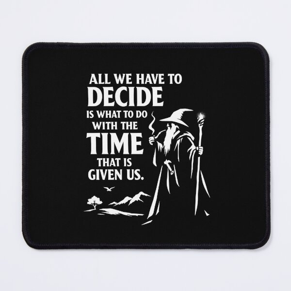 Item preview, Wizard Wisdom Time Quote Fantasy Silhouette designed and sold by Fenay Designs.
