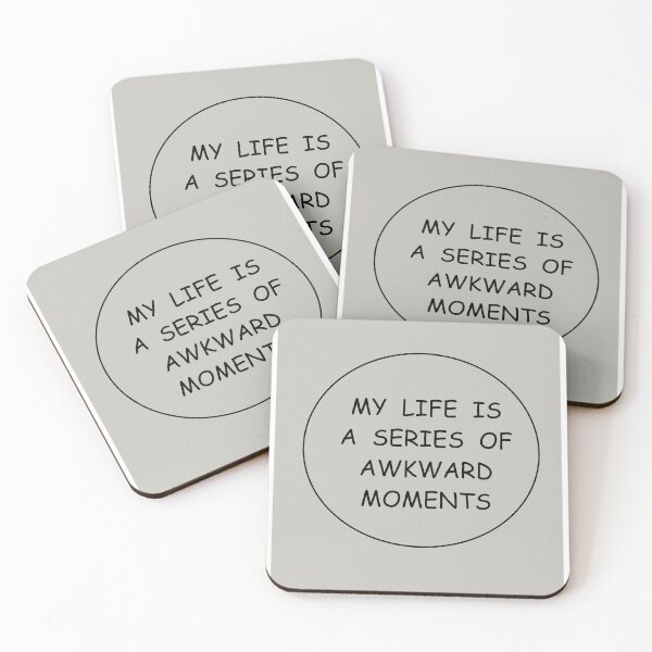 Item preview, y Life Is A Series Of Awkward Moments Minimalist Quote designed and sold by HALYNA070824.