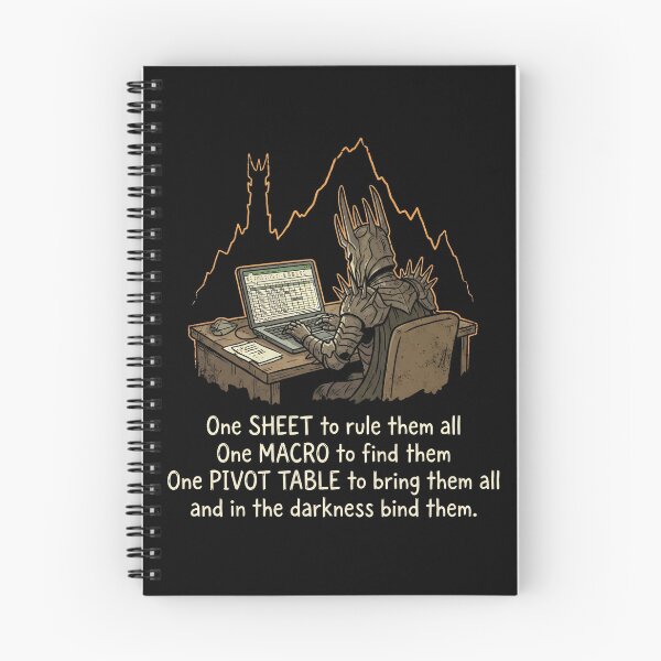 Item preview, One Sheet To Rule Them All Funny Data Analyst Spreadsheet designed and sold by Fenay Designs.