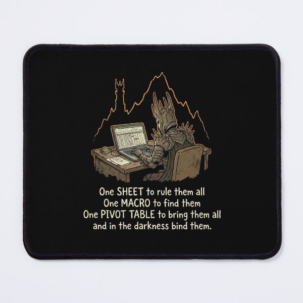 Item preview, One Sheet To Rule Them All Funny Data Analyst Spreadsheet designed and sold by Fenay Designs.