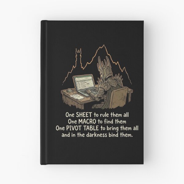Item preview, One Sheet To Rule Them All Funny Data Analyst Spreadsheet designed and sold by Fenay Designs.