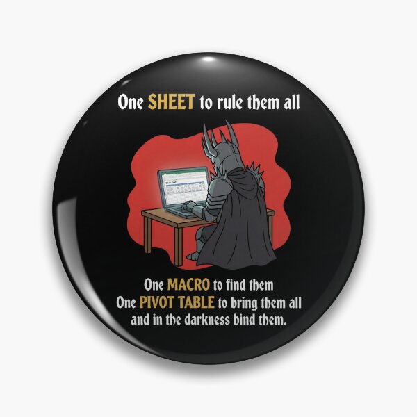 Item preview, One Sheet To Rule Them All Funny Spreadsheet Data Analyst designed and sold by Fenay Designs.