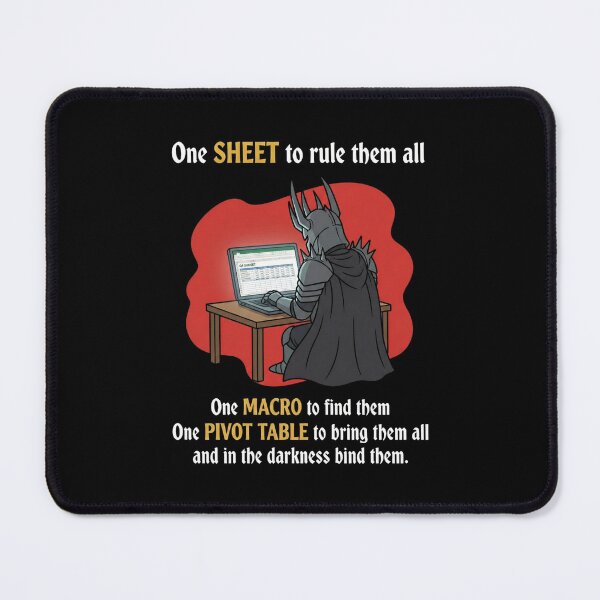 Item preview, One Sheet To Rule Them All Funny Spreadsheet Data Analyst designed and sold by Fenay Designs.
