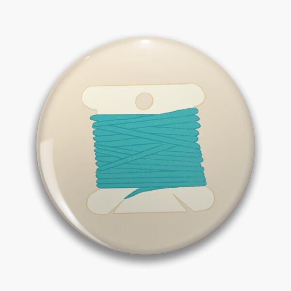 Item preview, Aqua thread bobbin designed and sold by pinkfridgebr.
