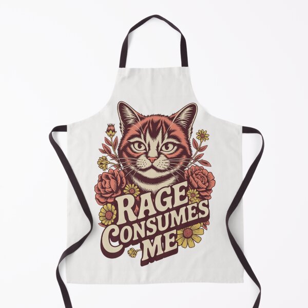 Item preview, Cute Cat Rage Consumes Me Funny Sarcastic Kitten Flower designed and sold by ManiaGrania.