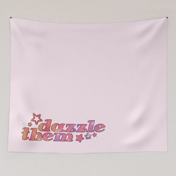 Item preview, Dazzle Them Pink Glitter Quote designed and sold by bubblegoth.