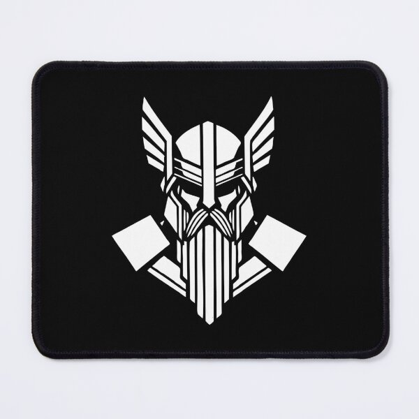 Item preview, Winged Geometric Viking Valkyrie Modern Mascot designed and sold by PixelStudioBe.