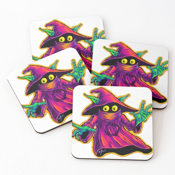 Item preview, Neon Mystic Floating Sorcerer Retro Cartoon Art designed and sold by RokoKull.
