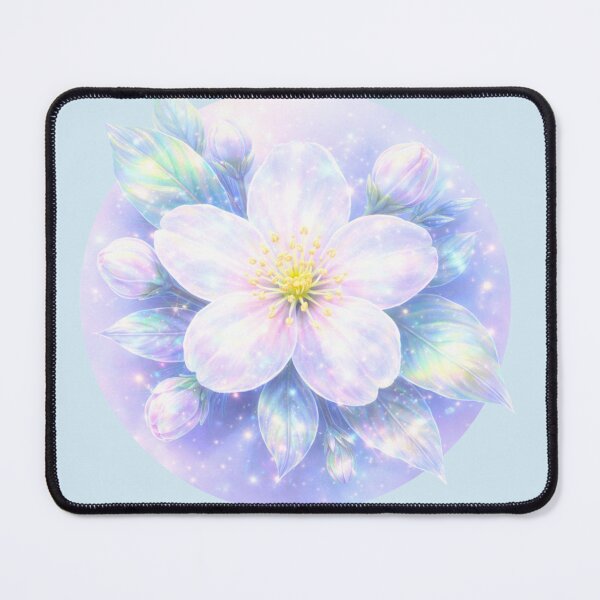 Item preview, Holographic Flower - Pastel Jasmin Iridescent Aesthetic  designed and sold by EnlightArt.