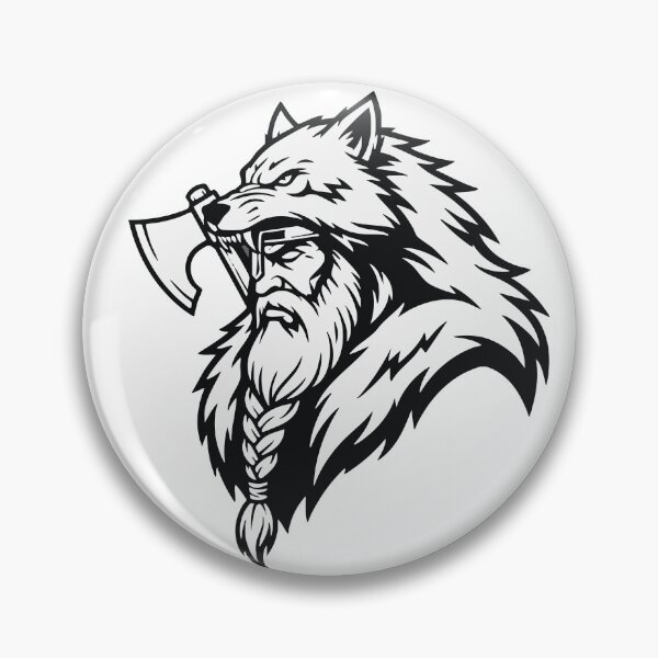 Item preview, Viking Ulfhednar Wolf Warrior Berserker Mascot designed and sold by PixelStudioBe.