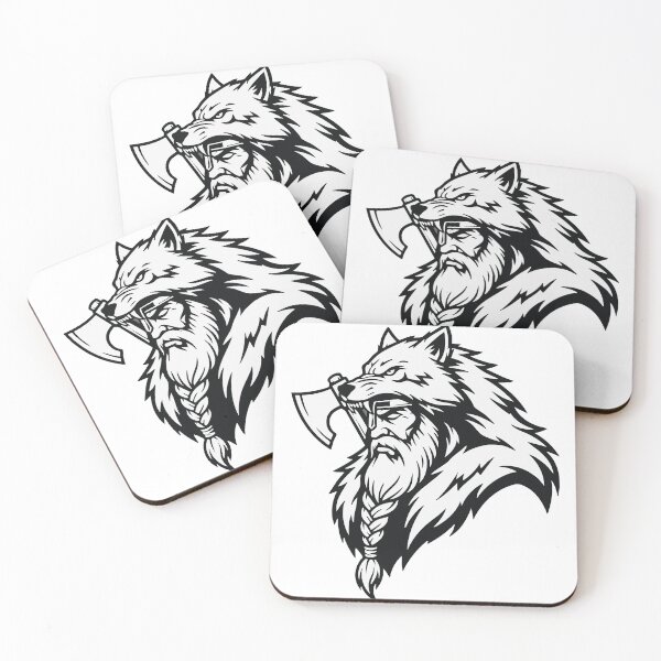 Item preview, Viking Ulfhednar Wolf Warrior Berserker Mascot designed and sold by PixelStudioBe.