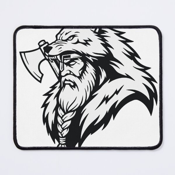 Item preview, Viking Ulfhednar Wolf Warrior Berserker Mascot designed and sold by PixelStudioBe.