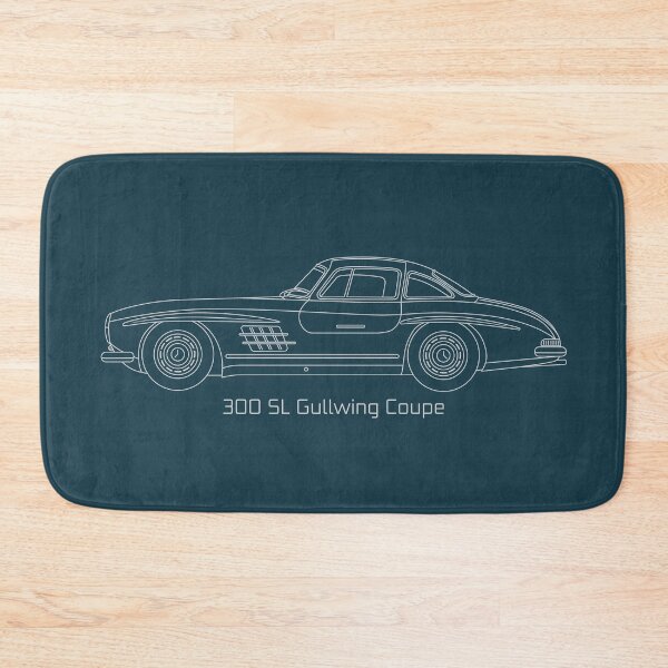 Item preview, Mercedes 300 SL Gullwing 1954 line Illustration designed and sold by blackdogshop.