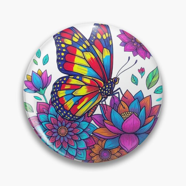 Item preview, Butterflies and flowers designed and sold by PP&RAINBOW SHOP.