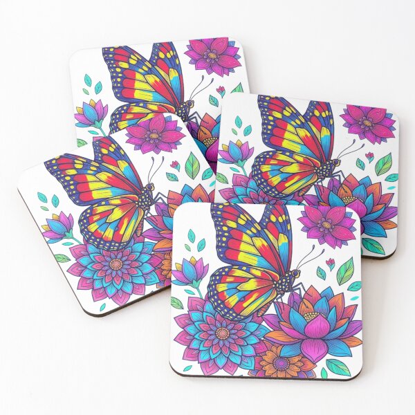 Item preview, Butterflies and flowers designed and sold by PP&RAINBOW SHOP.