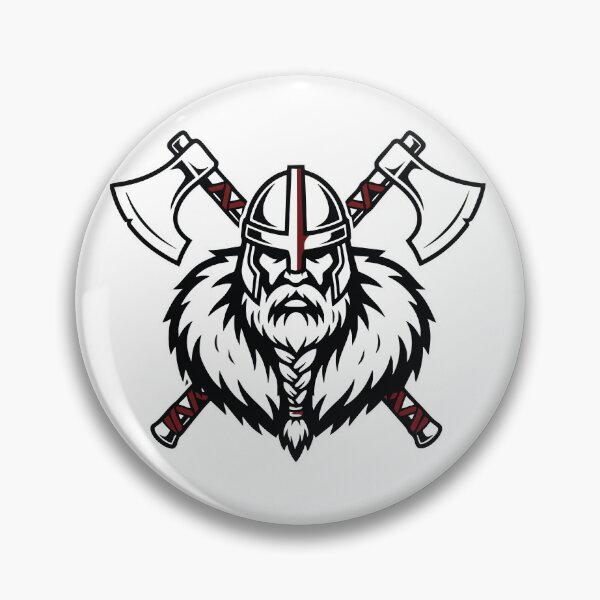Item preview, Viking Axemaster Warrior Cross Axes Mascot designed and sold by PixelStudioBe.