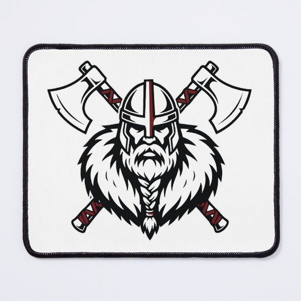 Item preview, Viking Axemaster Warrior Cross Axes Mascot designed and sold by PixelStudioBe.