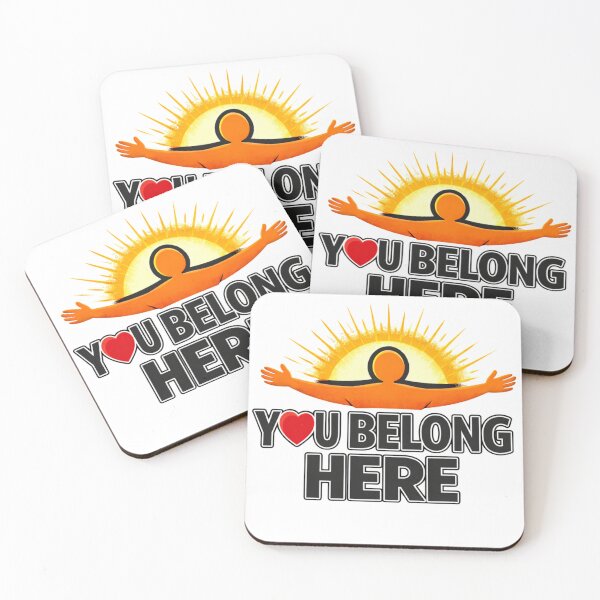 Item preview, You Belong Here T-Shirt | Inspirational Mental Health Tee | Self-Love & Positivity Shirt designed and sold by Be-You-Vibes.