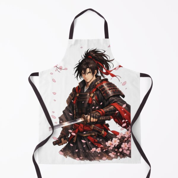 Item preview, Samurai Anime Warrior com Flores de Sakura – Arte Japonesa Estilo Anime designed and sold by Pixel Ronin.