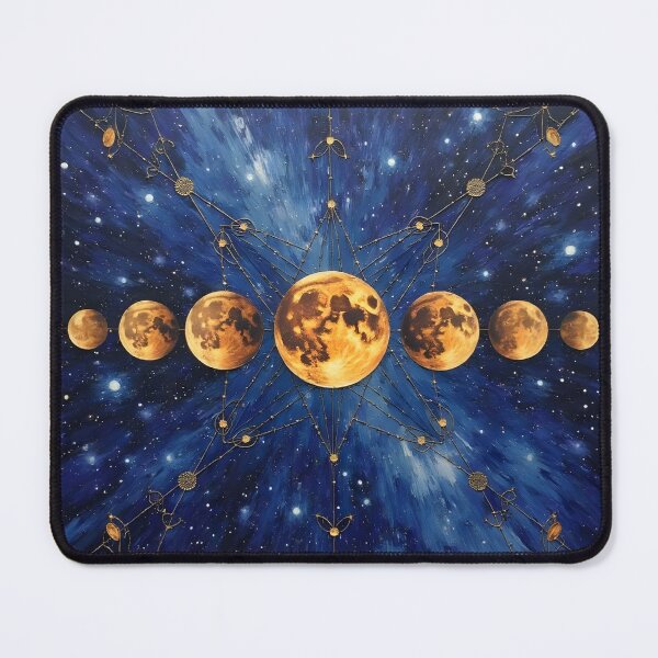 Item preview, Cosmic Moon Phase Wall Art – Celestial Lunar Cycle Poster – Boho Spiritual Wall Decor designed and sold by Vajid Designs .
