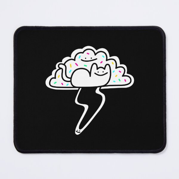 Item preview, Cute Cat on Lightning Cloud Cartoon designed and sold by Porky Roebuck.
