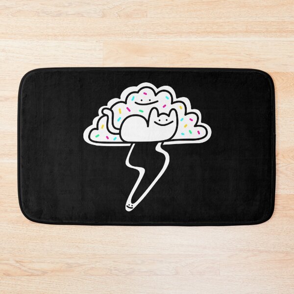 Item preview, Cute Cat on Lightning Cloud Cartoon designed and sold by Porky Roebuck.