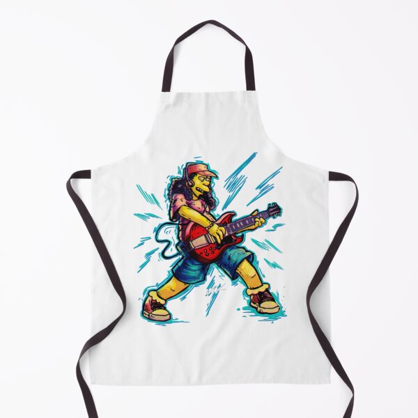 Item preview, Retro Yellow Rocker Guitarist Neon Grunge Art designed and sold by RokoKull.