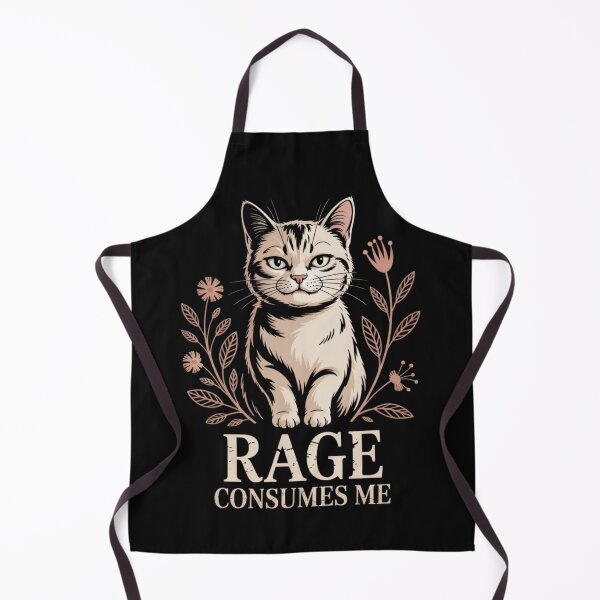 Item preview, Cute Cat Rage Consumes Me Funny Sarcastic Kitten Flower designed and sold by ManiaGrania.