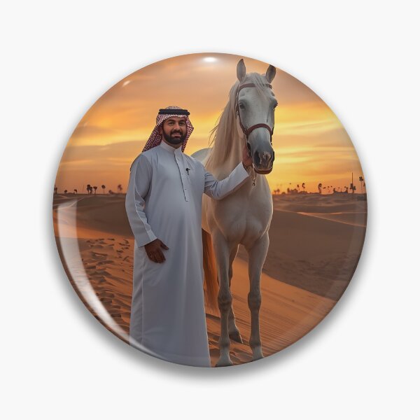 Item preview, Arabian Horse Saudi Desert Sunset Wall Art Print — Saudi  Heritage Poster, White Horse Sand Dunes KSA Decor designed and sold by GoldenVerseArt.