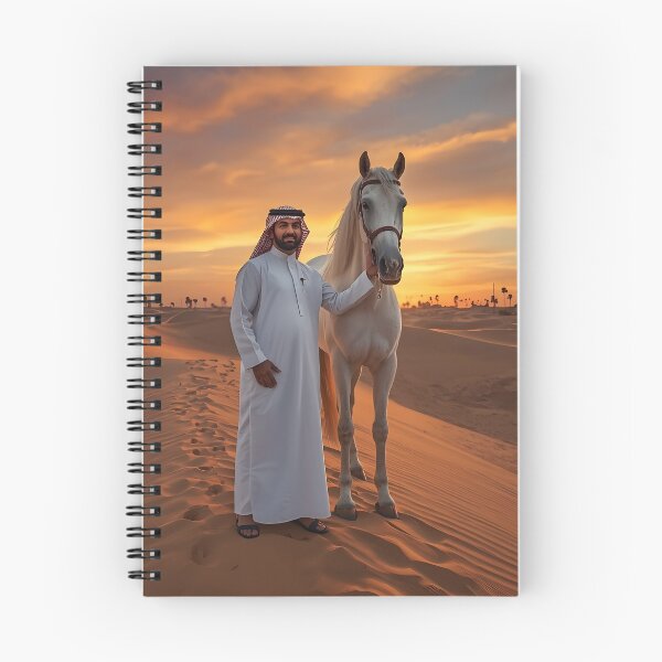 Item preview, Arabian Horse Saudi Desert Sunset Wall Art Print — Saudi  Heritage Poster, White Horse Sand Dunes KSA Decor designed and sold by GoldenVerseArt.