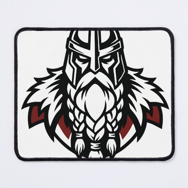 Item preview, Viking Jarl Warrior Braided Beard Norse Mascot designed and sold by PixelStudioBe.