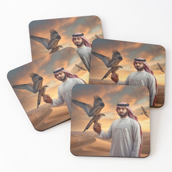 Item preview, Saudi Falconry Desert Sunset Wall Art Print — Arabian Falcon  Heritage Poster, Saudi Falconer KSA Cultural Decor designed and sold by GoldenVerseArt.