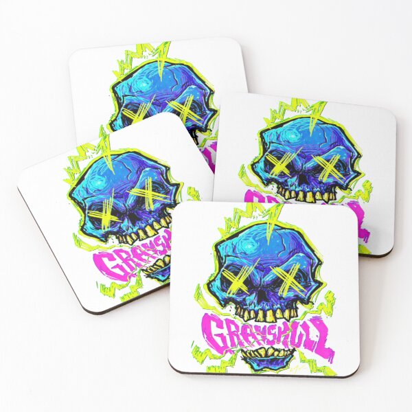 Item preview, Neon Cyber Punk Skull Electric Grunge Graphic designed and sold by RokoKull.